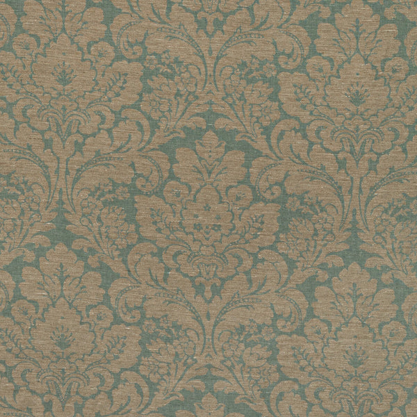 Samples and Purchasing available for Acanthus Damask - Blue Blue By Lee Jofa | Oscar De La Renta Iv | Damask Multipurpose  at Designer Wallcoverings and Fabrics