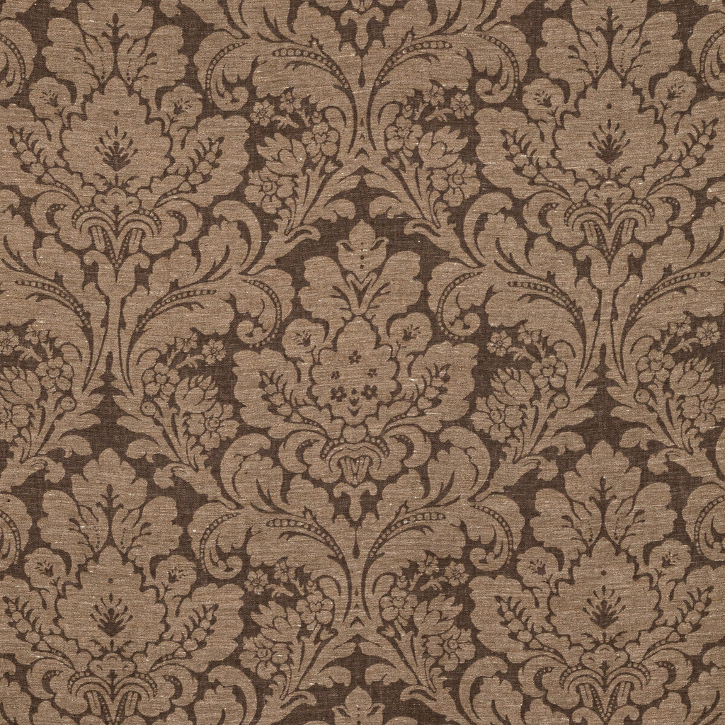 Samples and Purchasing available for Acanthus Damask - Sable Brown By Lee Jofa | Oscar De La Renta Iv | Damask Multipurpose  at Designer Wallcoverings and Fabrics