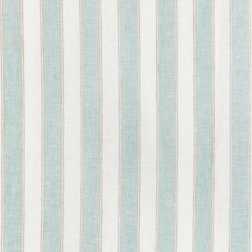 Samples and Purchasing available for Humphrey Sheer - Lagoon Teal By Lee Jofa | Summerland |Stripes  Drapery Sheer at Designer Wallcoverings and Fabrics