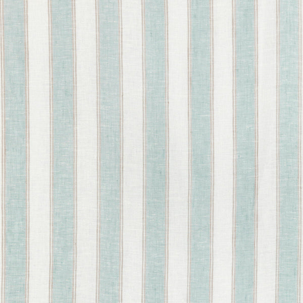 Samples and Purchasing available for Humphrey Sheer - Lagoon Teal By Lee Jofa | Summerland |Stripes  Drapery Sheer at Designer Wallcoverings and Fabrics