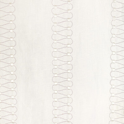 Samples and Purchasing available for Alston Sheer - Ivory White By Lee Jofa | Summerland |Geometric Stripes Drapery Embroidery at Designer Wallcoverings and Fabrics