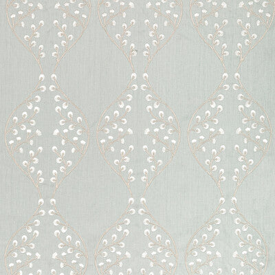 Samples and Purchasing available for Lillie Embroidery - Aqua Teal By Lee Jofa | Summerland |Botanical & Floral Lattice/Scrollwork Drapery Embroidery at Designer Wallcoverings and Fabrics