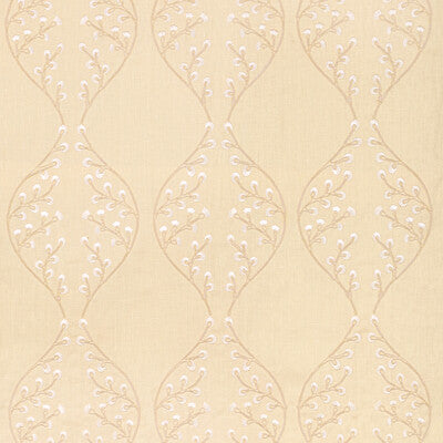 Samples and Purchasing available for Lillie Embroidery - Blonde Yellow By Lee Jofa | Summerland |Botanical & Floral Lattice/Scrollwork Drapery Embroidery at Designer Wallcoverings and Fabrics