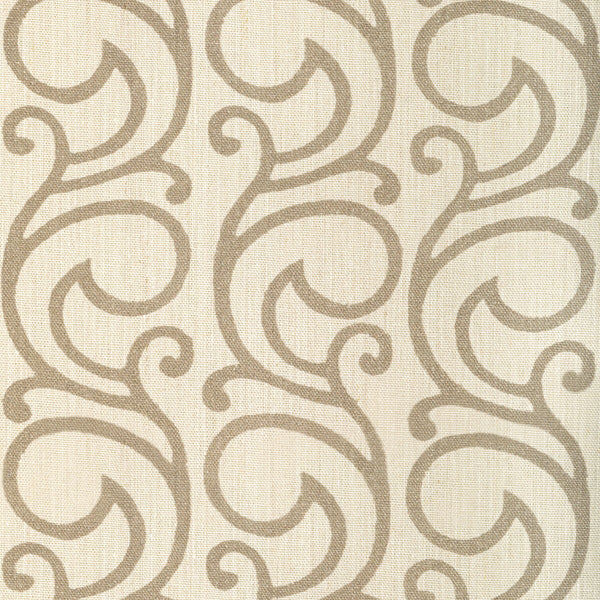 Samples and Purchasing available for Serendipity Scroll - Oak Ivory By Lee Jofa | Sarah Bartholomew | Lattice/Scrollwork Multipurpose Linen at Designer Wallcoverings and Fabrics