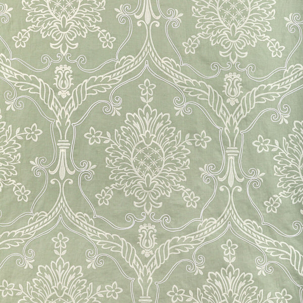 Samples and Purchasing available for Hayes Embroidery - Celery Celery By Lee Jofa | Bunny Williams Arcadia | Damask Drapery Embroidery at Designer Wallcoverings and Fabrics