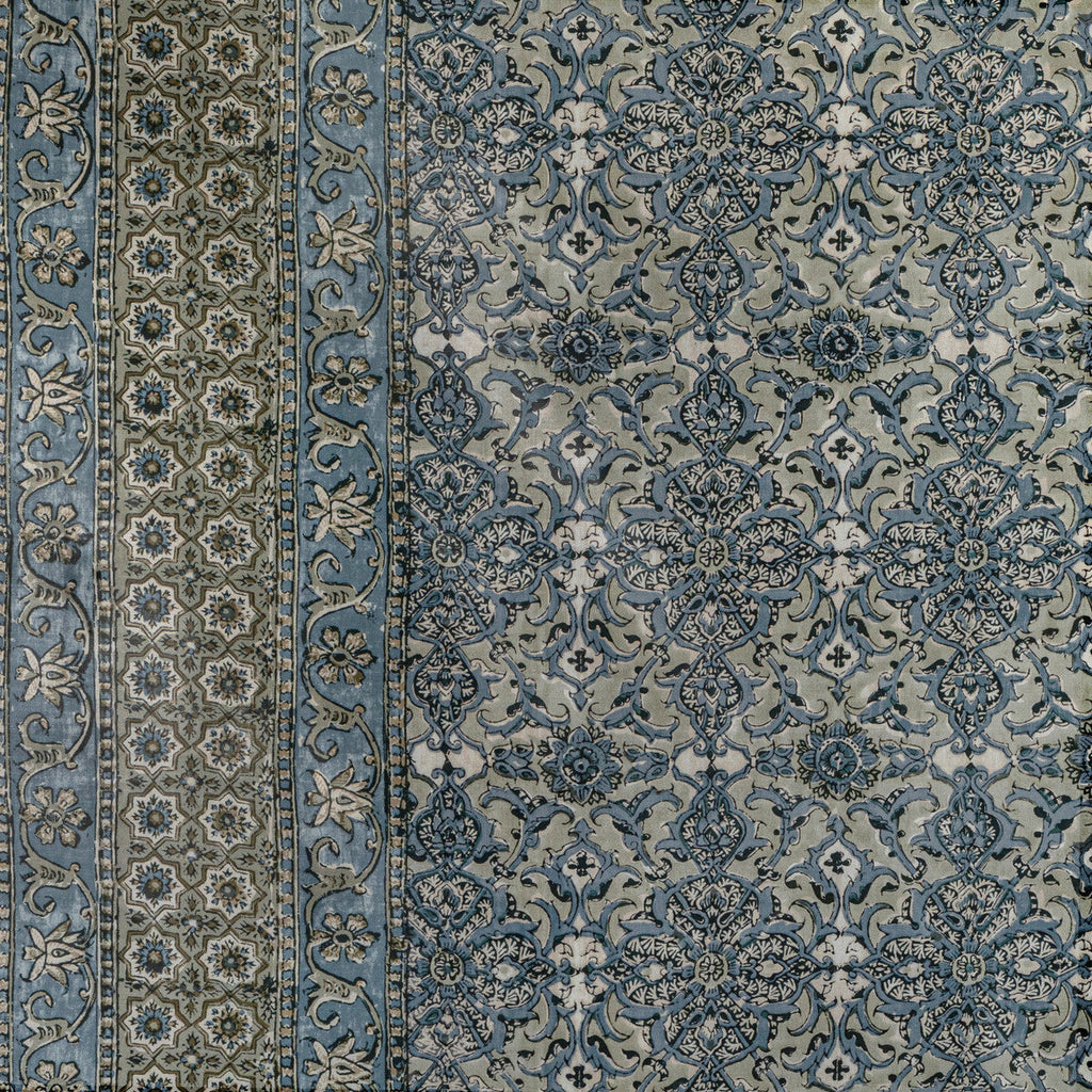 Samples and Purchasing available for Palmer Print - Celadon Blue By Lee Jofa | Bunny Williams Arcadia |Lattice/Scrollwork Medallion / Suzani / Persian Multipurpose Print at Designer Wallcoverings and Fabrics