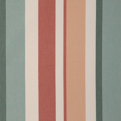 Samples and Purchasing available for Fisher Stripe - Teal/Spice Teal By Lee Jofa | Highfield Stripes And Plaids |Stripes  Multipurpose  at Designer Wallcoverings and Fabrics