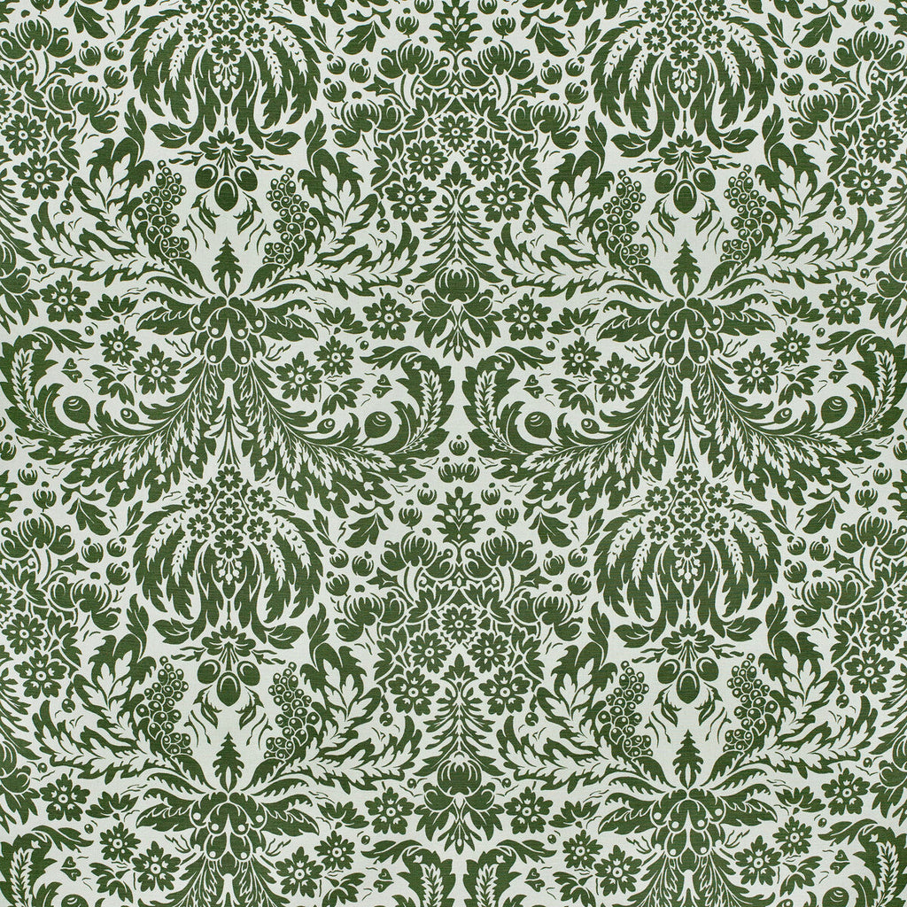 Samples and Purchasing available for Damask - Dark Green Green By Lee Jofa | Paolo Moschino 2024 | Damask Multipurpose Print at Designer Wallcoverings and Fabrics