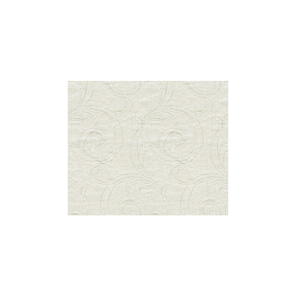 Samples and Purchasing available for Sweet Swirl - Whisper White By Kravet Basics | Candice Olson Collection | Tone On Tone Multipurpose Embroidery at Designer Wallcoverings and Fabrics