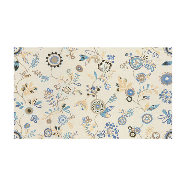 Samples and Purchasing available for Fun In The Sun - Blue Sky White By Kravet Couture | Modern Colors Iii | Botanical & Floral Multipurpose Embroidery at Designer Wallcoverings and Fabrics