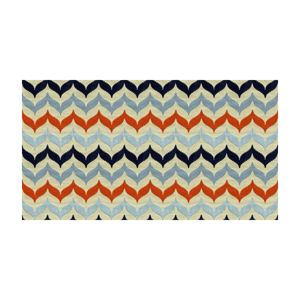 Samples and Purchasing available for Andora - Castaway Blue By Kravet Contract | Jonathan Adler Clarity |Modern Flamestitch Upholstery Weave at Designer Wallcoverings and Fabrics