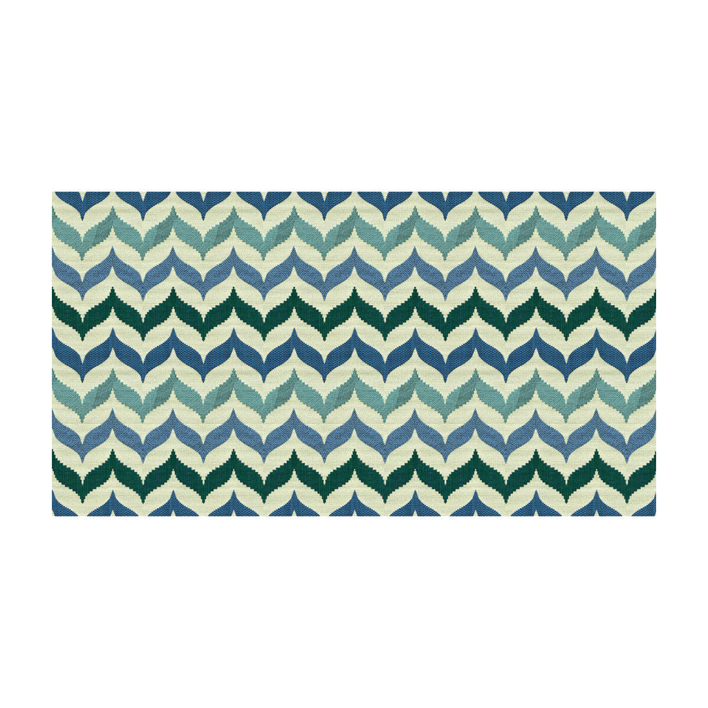 Samples and Purchasing available for Andora - Mermaid Blue By Kravet Contract | Jonathan Adler Clarity |Modern Flamestitch Upholstery Weave at Designer Wallcoverings and Fabrics