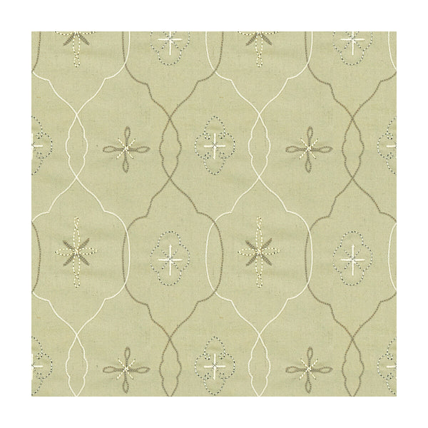 Samples and Purchasing available for Dirndl - Silver Sage Sage By Kravet Couture | Barbara Barry Chalet |Lattice/Scrollwork  Upholstery Embroidery at Designer Wallcoverings and Fabrics