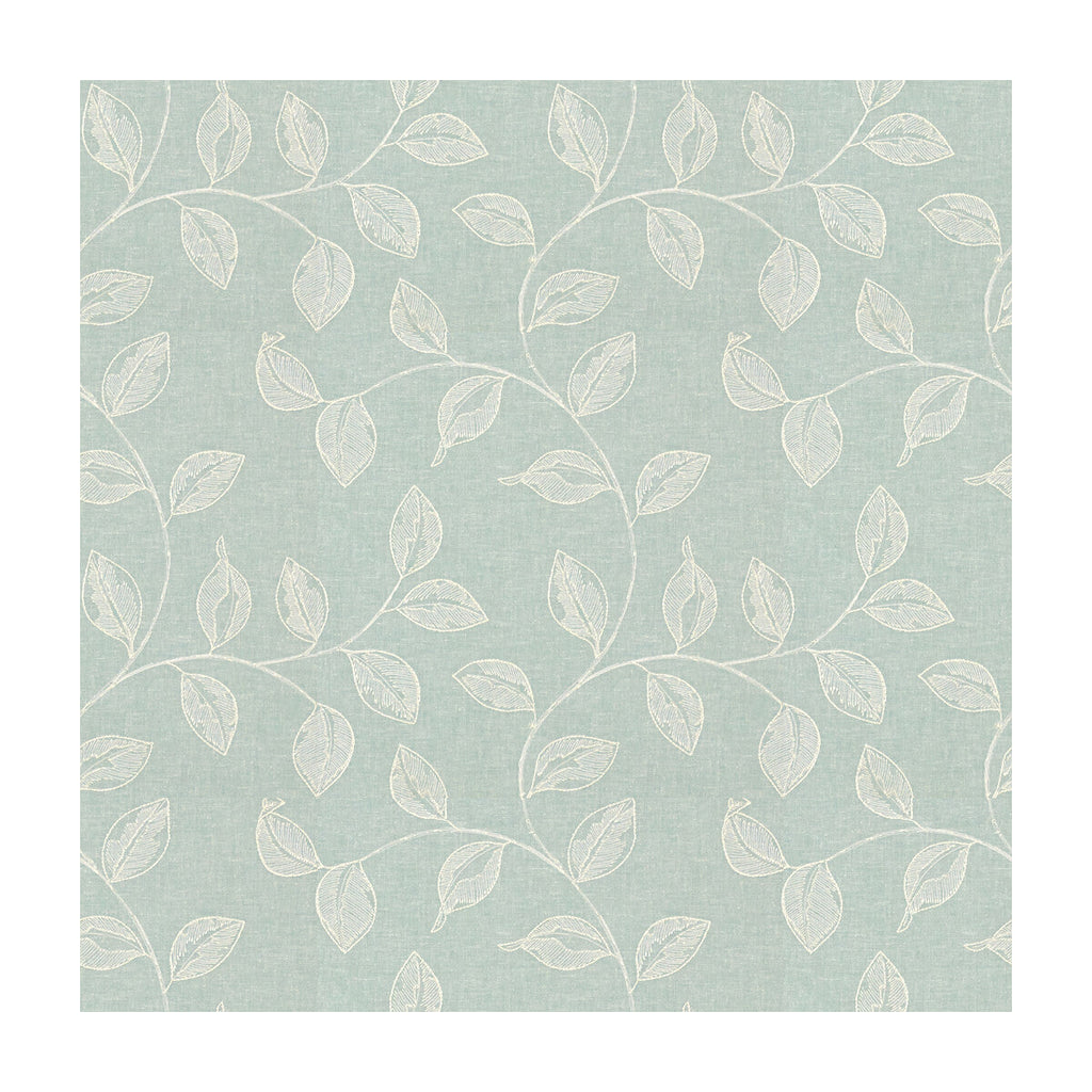 Samples and Purchasing available for Bakli - Spa Light Blue By Kravet Design | Candice Olson Collection |Botanical & Floral  Multipurpose Embroidery at Designer Wallcoverings and Fabrics