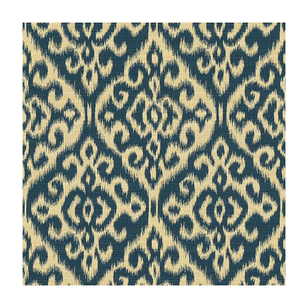 Samples and Purchasing available for Kravet Design - 34107-516 Blue By Kravet Design | Indigo |Damask Ikat/Southwest/Kilims Upholstery  at Designer Wallcoverings and Fabrics