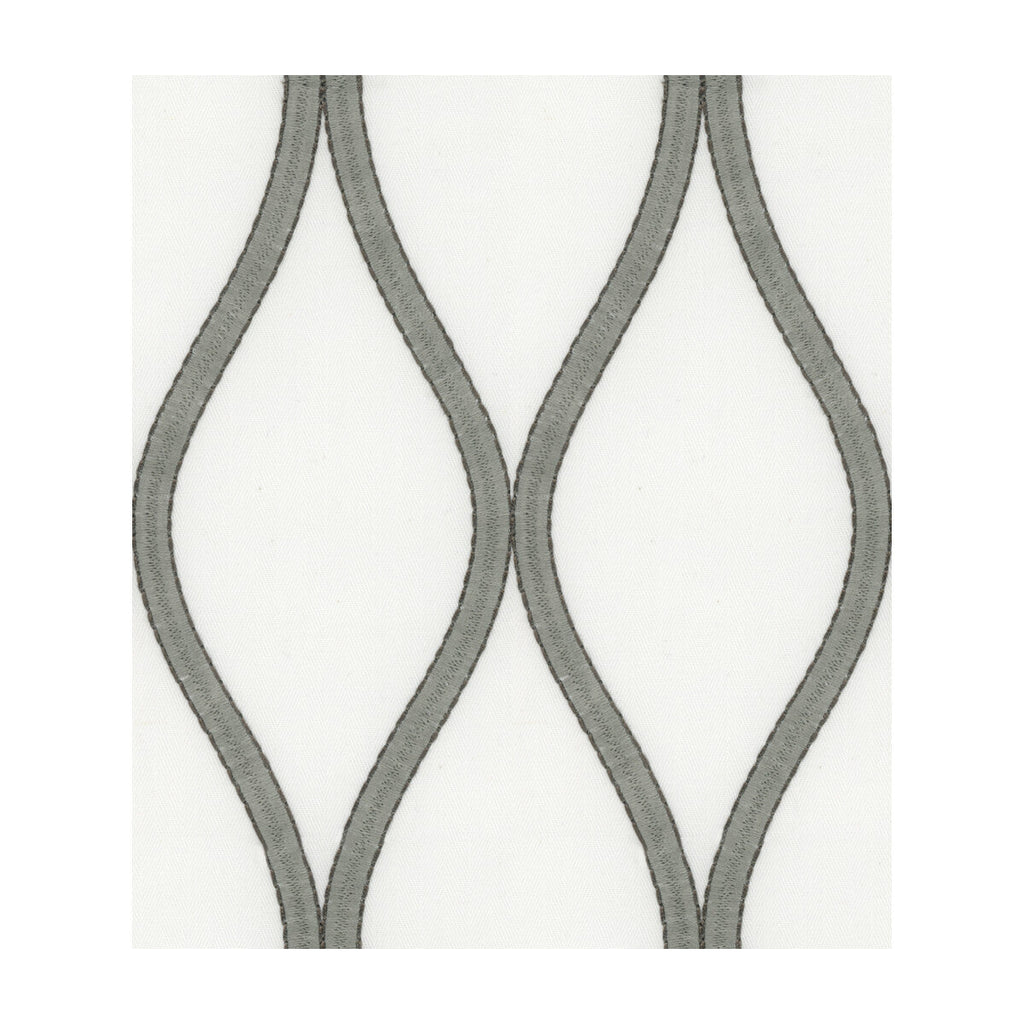 Samples and Purchasing available for Sofia - Pebble Grey By Kravet Design | Candice Olson Collection |Lattice/Scrollwork  Upholstery Embroidery at Designer Wallcoverings and Fabrics