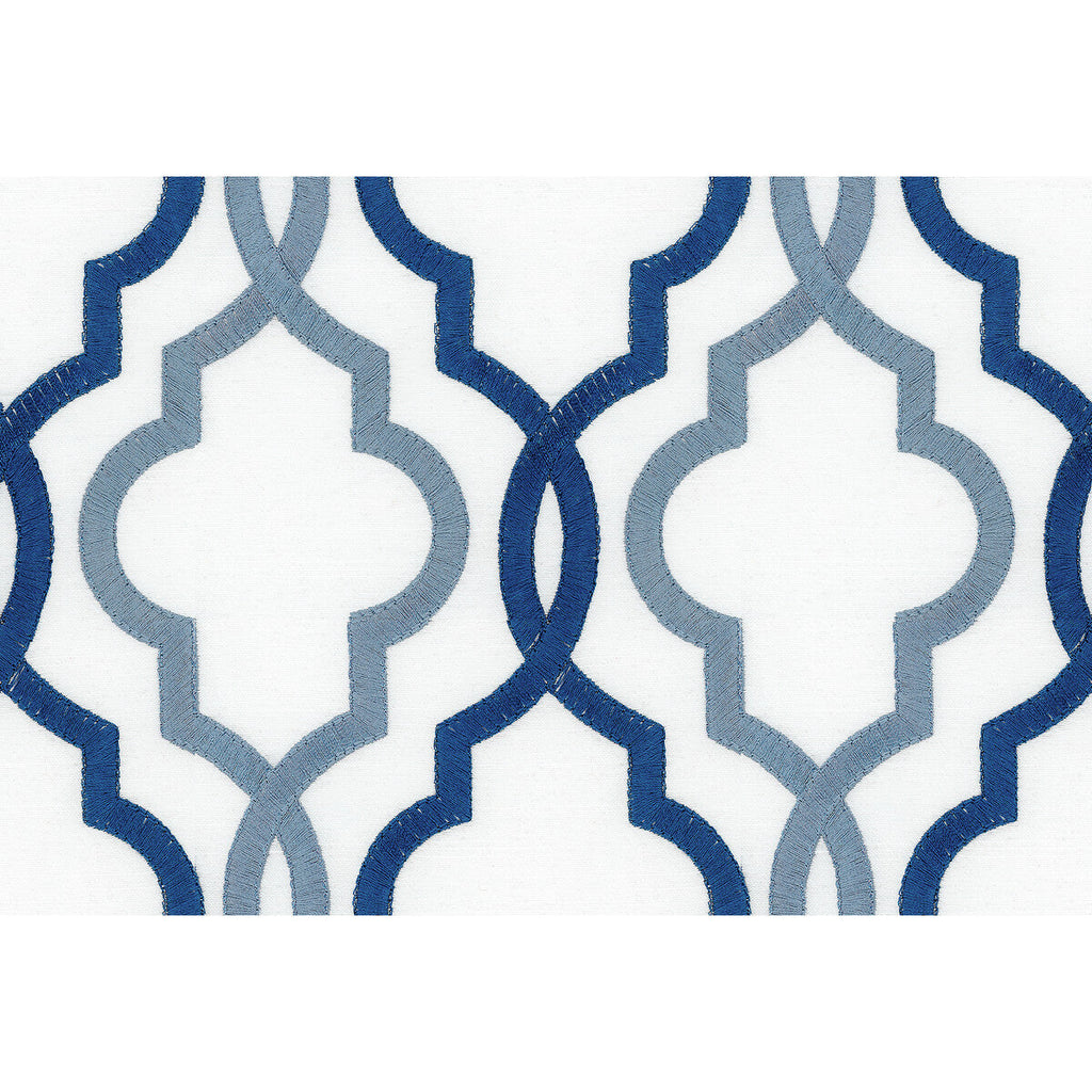 Samples and Purchasing available for Kravet Basics - 34415-515 Dark Blue By Kravet Basics |  | Lattice/Scrollwork Multipurpose Embroidery at Designer Wallcoverings and Fabrics