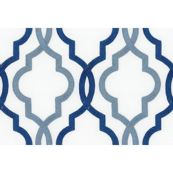 Samples and Purchasing available for Kravet Basics - 34415-515 Dark Blue By Kravet Basics |  | Lattice/Scrollwork Multipurpose Embroidery at Designer Wallcoverings and Fabrics