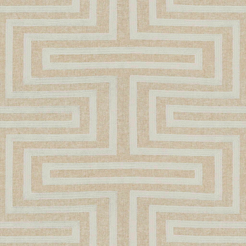 Samples and Purchasing available for Kravet Design - 34417-16 Ivory By Kravet Design |  |Modern Geometric Multipurpose Embroidery at Designer Wallcoverings and Fabrics