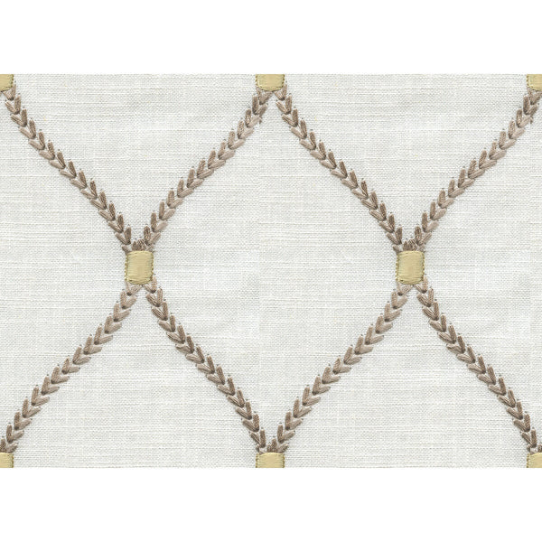 Samples and Purchasing available for Kravet Design - 34485-1611 White By Kravet Design |  |Lattice/Scrollwork  Multipurpose Embroidery at Designer Wallcoverings and Fabrics