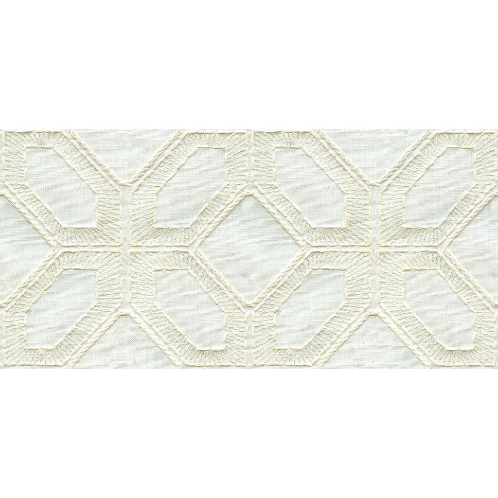 Samples and Purchasing available for Kravet Design - 34487-1 White By Kravet Design |  | Geometric Multipurpose Embroidery at Designer Wallcoverings and Fabrics