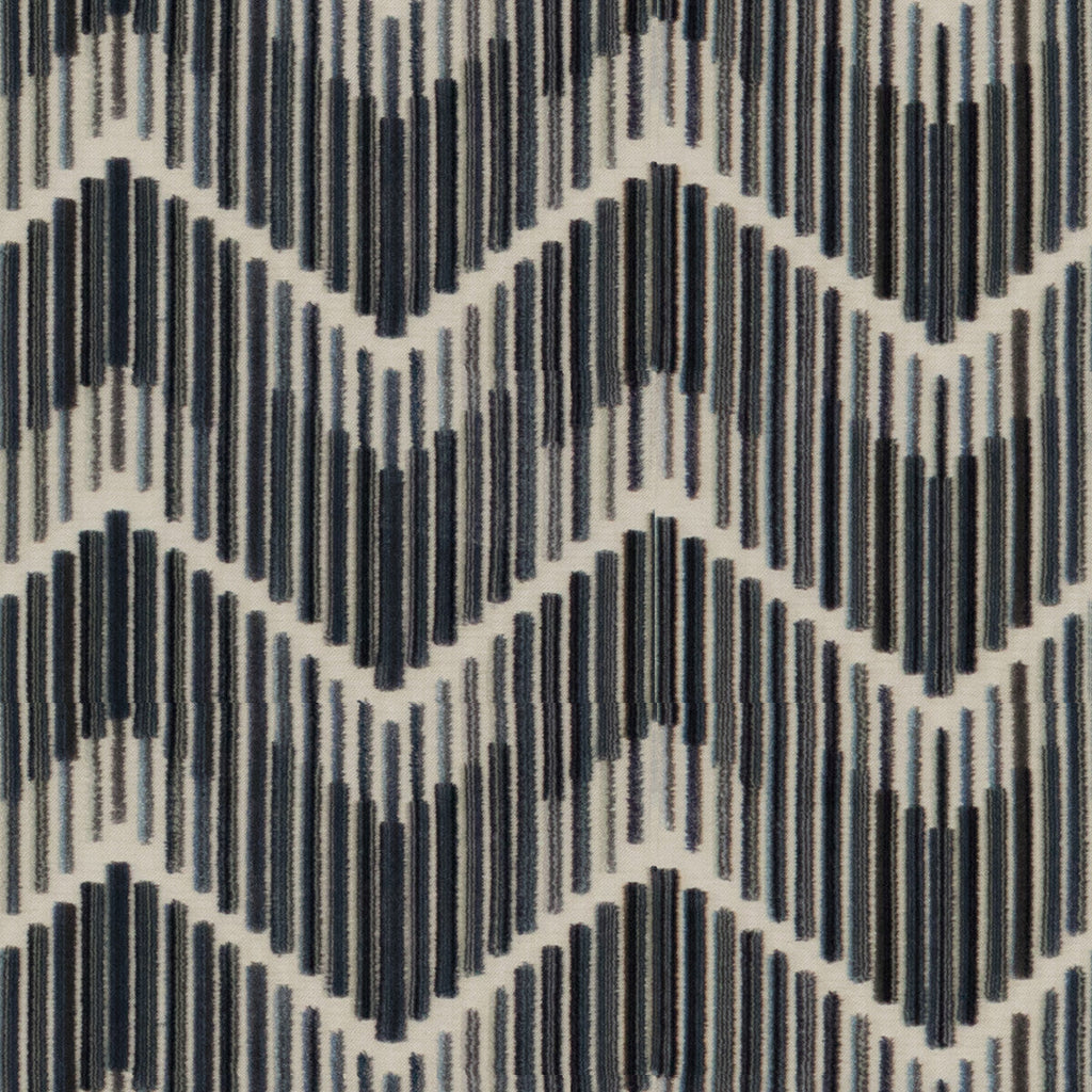 Samples and Purchasing available for Highs And Lows - Steel Blue By Kravet Couture | Artisan Velvets |Modern Flamestitch Upholstery Velvet at Designer Wallcoverings and Fabrics