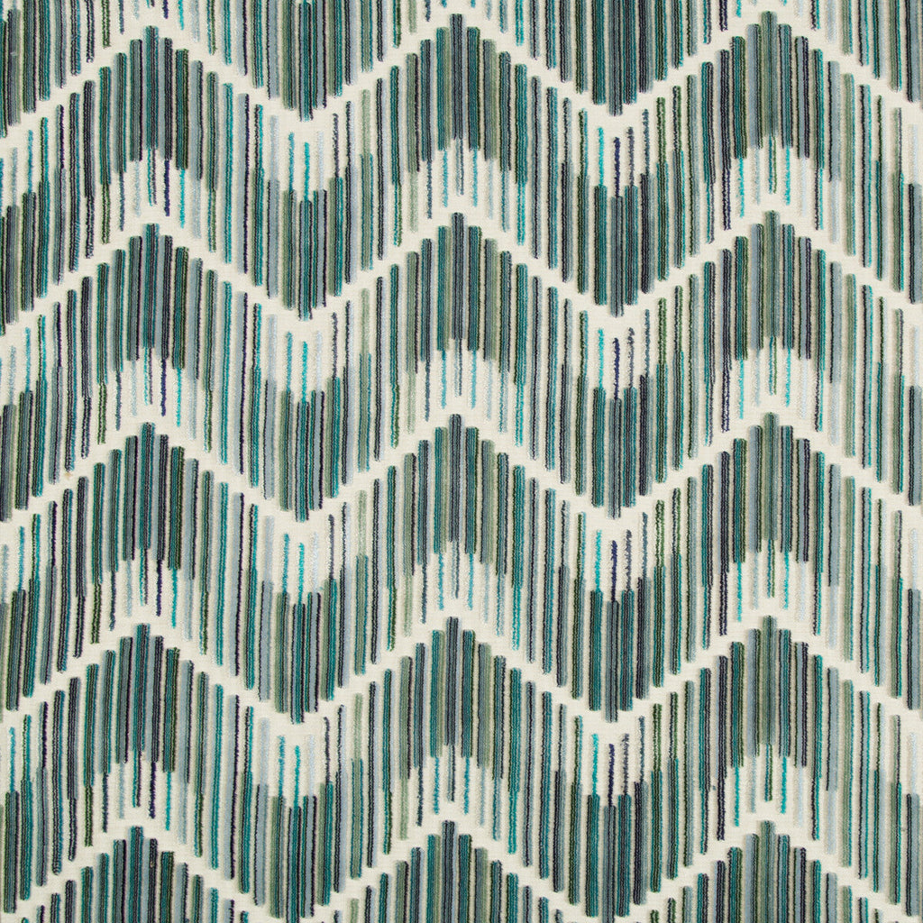 Samples and Purchasing available for Highs And Lows - Peacock Blue By Kravet Couture | Artisan Velvets |Modern Flamestitch Upholstery Velvet at Designer Wallcoverings and Fabrics