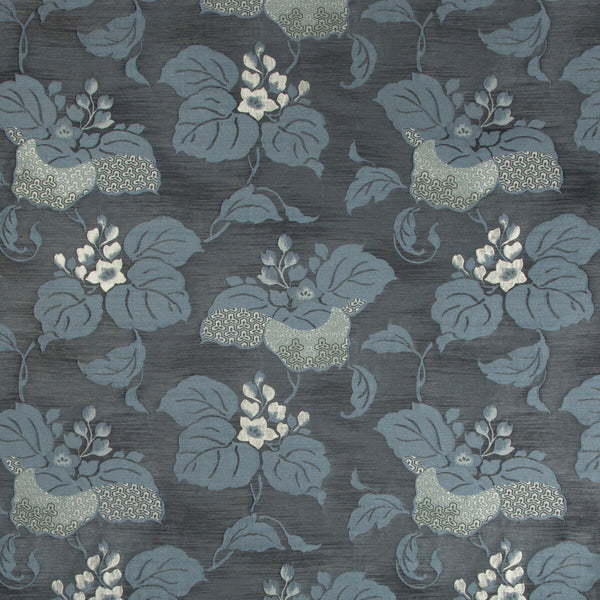 Samples and Purchasing available for Dressed Up - Indigo Slate By Kravet Couture | Modern Tailor |Chinoiserie Botanical & Floral Multipurpose Weave at Designer Wallcoverings and Fabrics