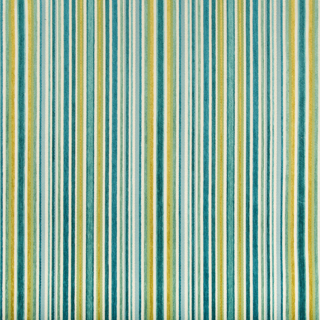 Samples and Purchasing available for Kravet Design - 34973-523 Turquoise By Kravet Design | Performance Crypton Home |Stripes  Upholstery Chenille at Designer Wallcoverings and Fabrics