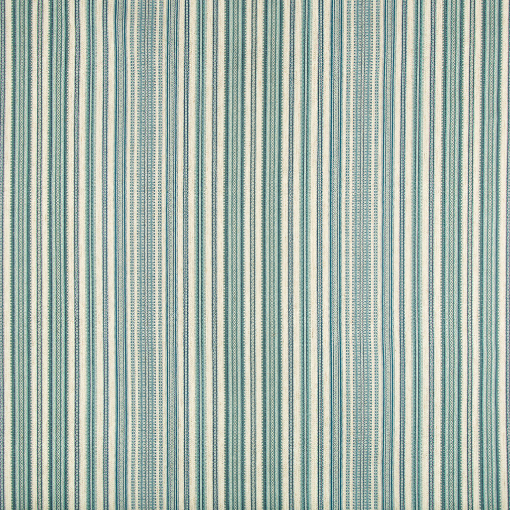 Samples and Purchasing available for Kravet Design - 34991-1615 Turquoise By Kravet Design | Performance Crypton Home | Stripes Upholstery  at Designer Wallcoverings and Fabrics