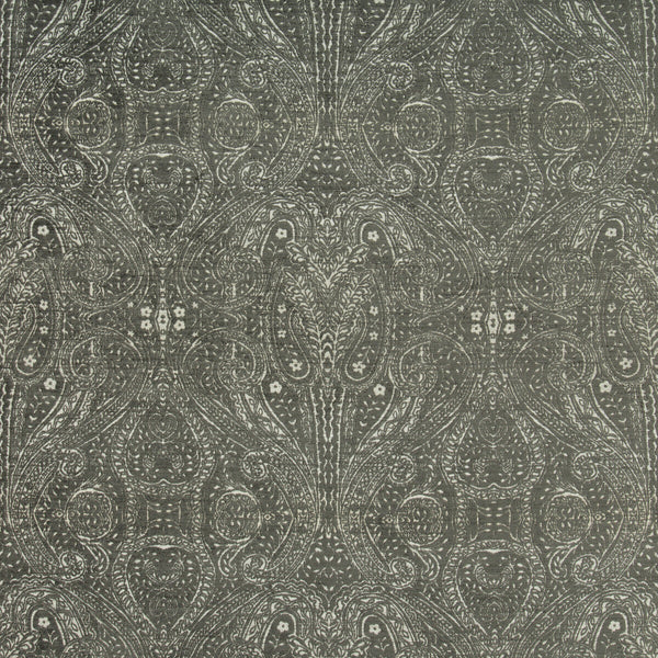 Samples and Purchasing available for Kravet Design - 35007-21 Charcoal By Kravet Design | Performance Crypton Home |Paisley  Upholstery Chenille at Designer Wallcoverings and Fabrics