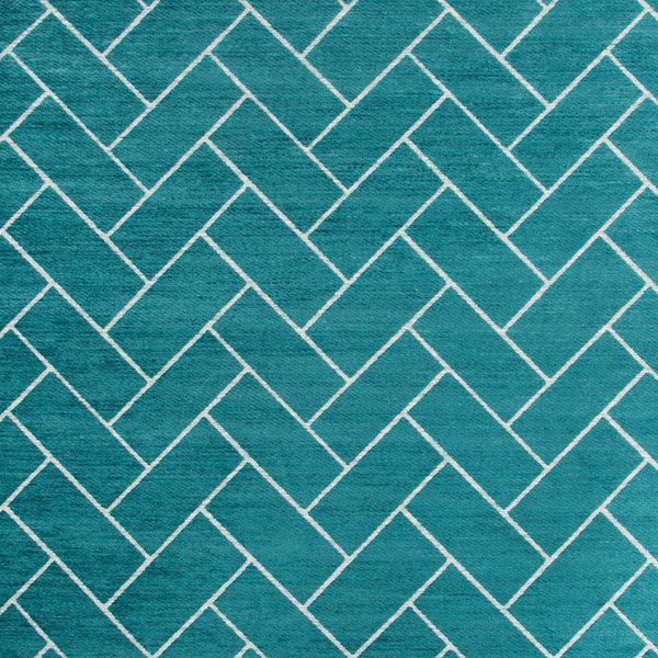 Samples and Purchasing available for Kravet Contract - 35013-13 Turquoise By Kravet Contract | Incase Crypton Gis |Modern Geometric Upholstery Chenille at Designer Wallcoverings and Fabrics