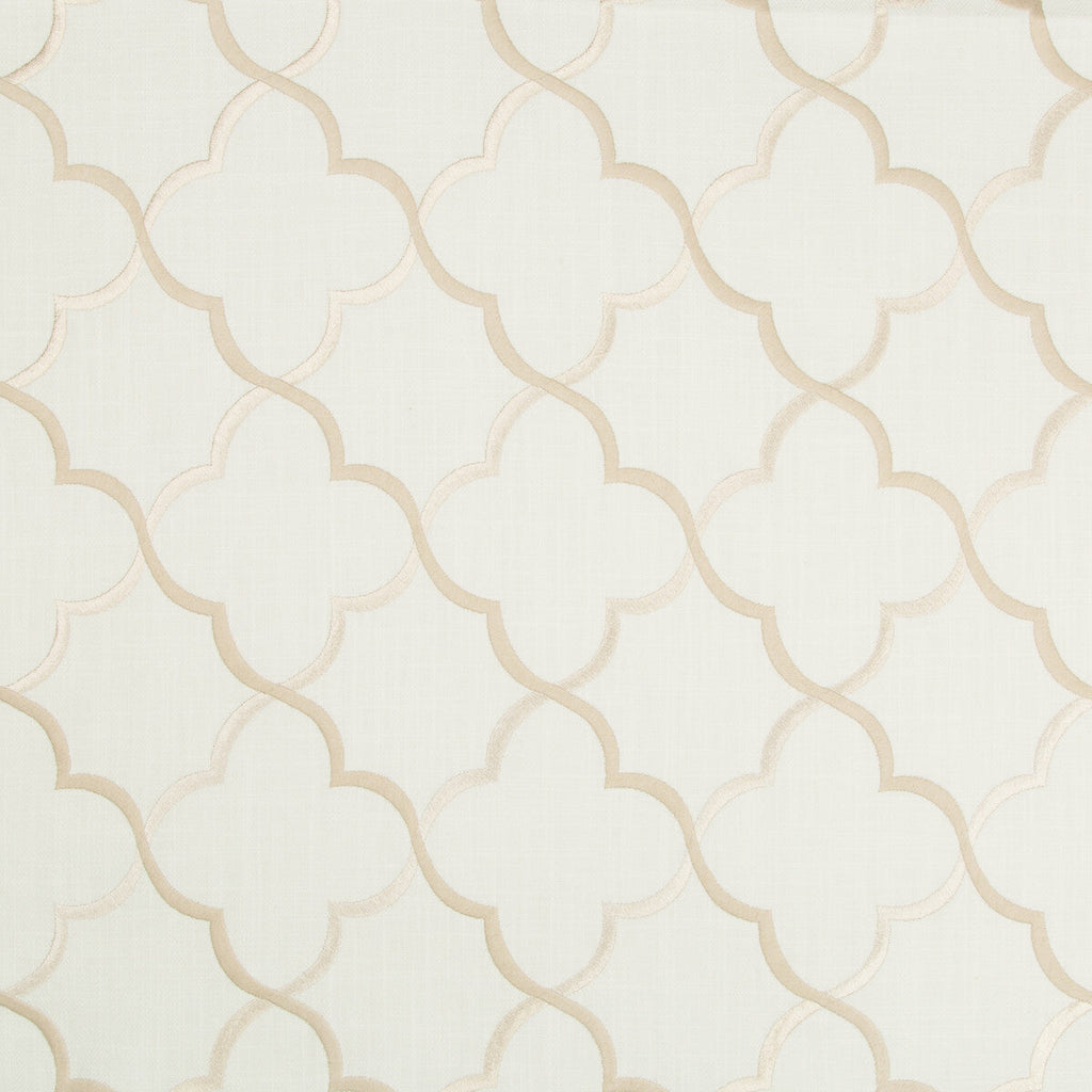 Samples and Purchasing available for Kravet Basics - 35293-116 White By Kravet Basics |  | Lattice/Scrollwork Multipurpose Embroidery at Designer Wallcoverings and Fabrics