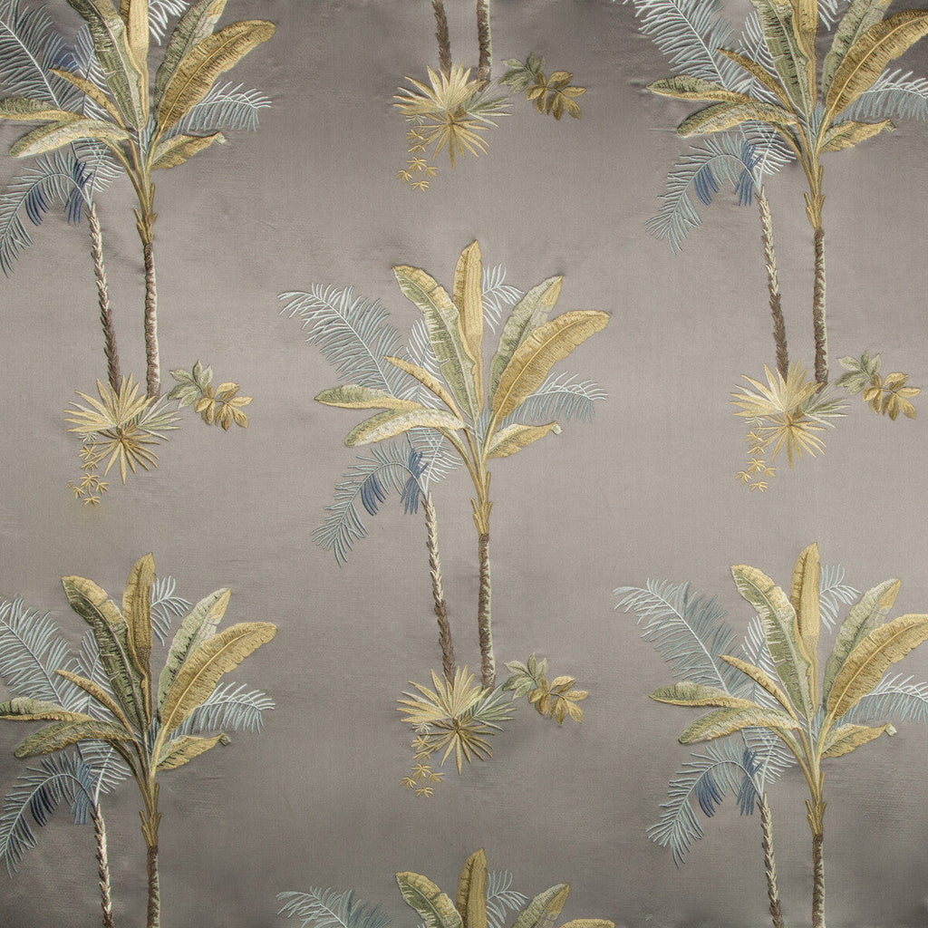 Samples and Purchasing available for La Wela - Slate Grey By Kravet Couture |  |Novelty Tropical Upholstery Embroidery at Designer Wallcoverings and Fabrics