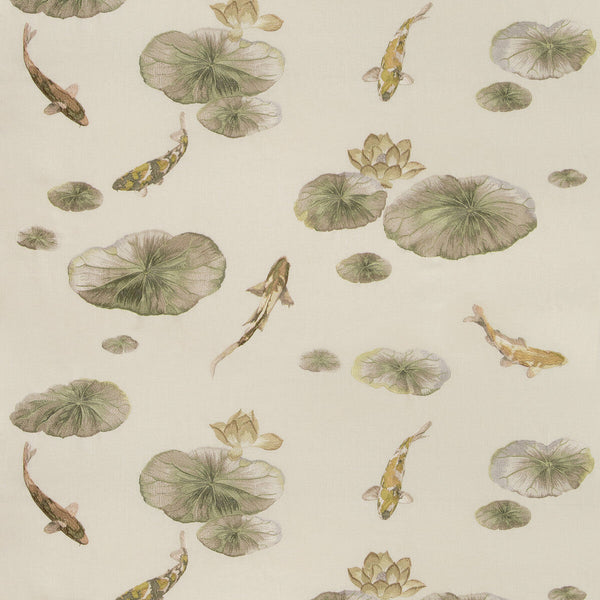 Samples and Purchasing available for Lotus Pond - Limestone White By Kravet Couture | Izu Collection |Chinoiserie Novelty Multipurpose Embroidery at Designer Wallcoverings and Fabrics