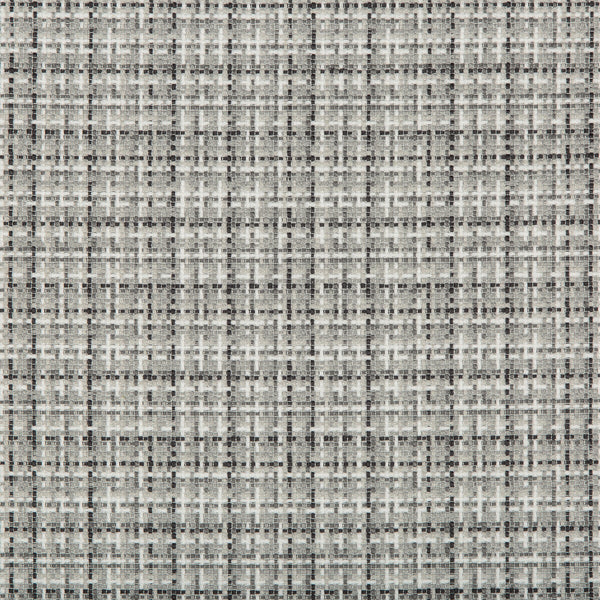 Samples and Purchasing available for Checkerton - Graphite White By Kravet Basics | Bermuda |Texture  Multipurpose Weave at Designer Wallcoverings and Fabrics