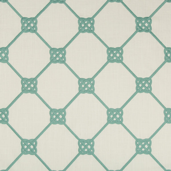 Samples and Purchasing available for Knotbridge - Surf White By Kravet Basics | Bermuda |Lattice/Scrollwork  Multipurpose Embroidery at Designer Wallcoverings and Fabrics