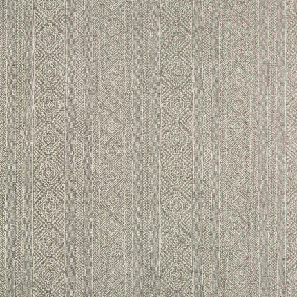 Samples and Purchasing available for Wanderwide - Grey White By Kravet Couture | Modern Colors-Sojourn Collection |Global Stripes Upholstery Chenille at Designer Wallcoverings and Fabrics