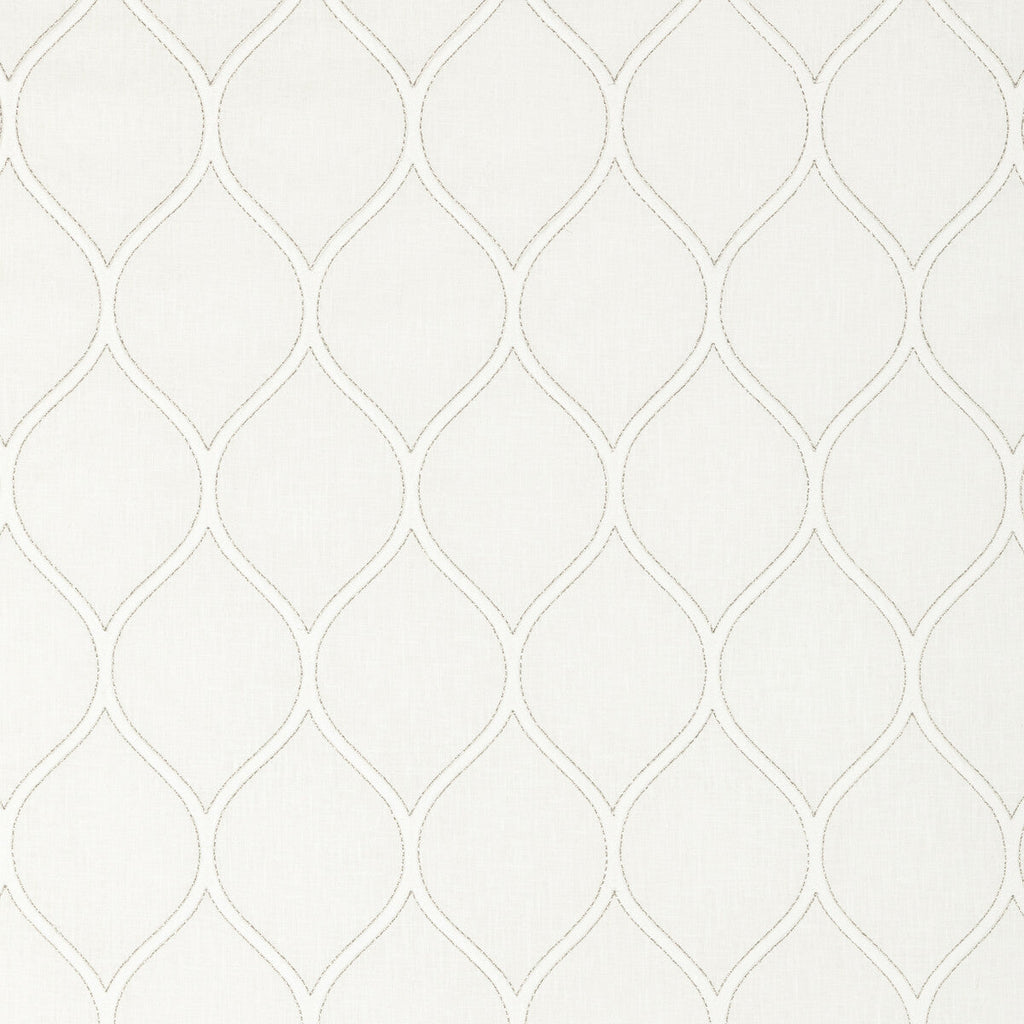 Samples and Purchasing available for Kravet Basics - 36003-1 White By Kravet Basics |  |Geometric Metallic Multipurpose Embroidery at Designer Wallcoverings and Fabrics