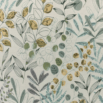 Samples and Purchasing available for Lakeshore - Botanic Teal By Kravet Contract | Gis Crypton | Botanical & Floral Upholstery Crypton at Designer Wallcoverings and Fabrics