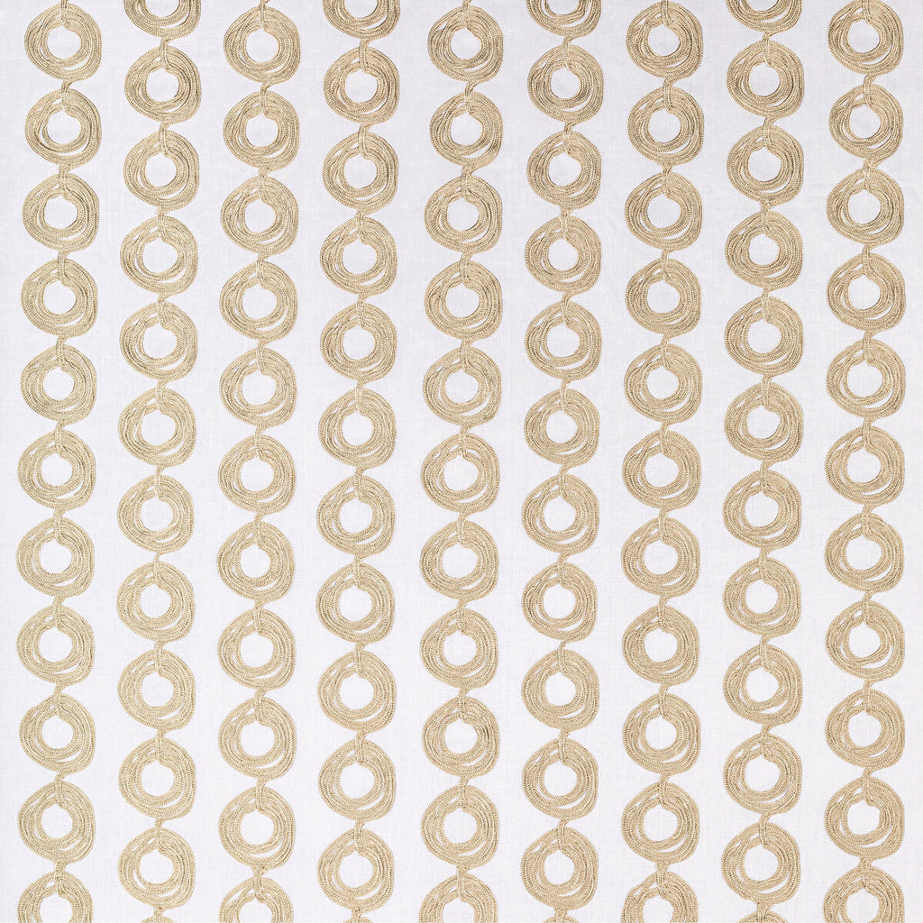 Samples and Purchasing available for Coincide - Gold White By Kravet Couture | Modern Luxe Iii |Modern Geometric Drapery Embroidery at Designer Wallcoverings and Fabrics