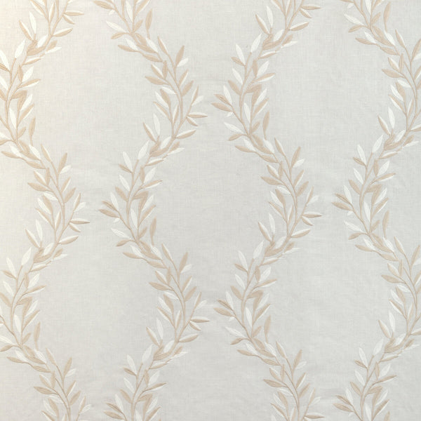 Samples and Purchasing available for Leaf Frame - Ivory Beige By Kravet Design | Alexa Hampton Collection | Botanical & Floral Drapery Embroidery at Designer Wallcoverings and Fabrics