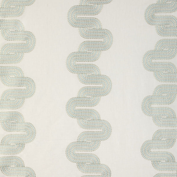 Samples and Purchasing available for Cloud Chain - Grotto Turquoise By Kravet Design | Alexa Hampton Collection | Modern Multipurpose Embroidery at Designer Wallcoverings and Fabrics