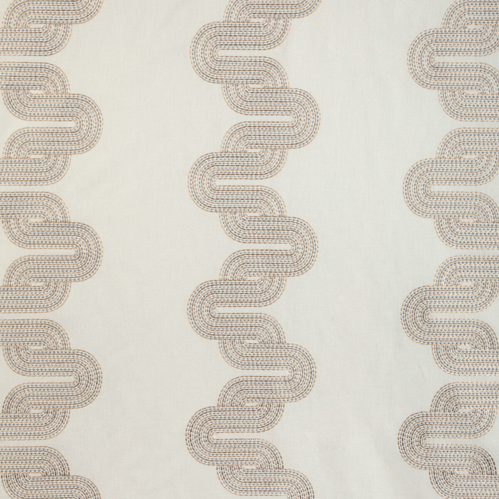 Samples and Purchasing available for Cloud Chain - Opal Beige By Kravet Design | Alexa Hampton Collection | Modern Multipurpose Embroidery at Designer Wallcoverings and Fabrics