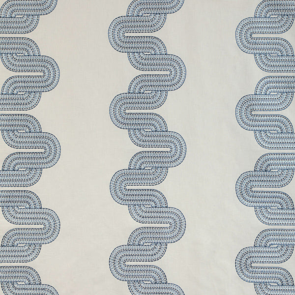 Samples and Purchasing available for Cloud Chain - Indigo Blue By Kravet Design | Alexa Hampton Collection | Modern Multipurpose Embroidery at Designer Wallcoverings and Fabrics