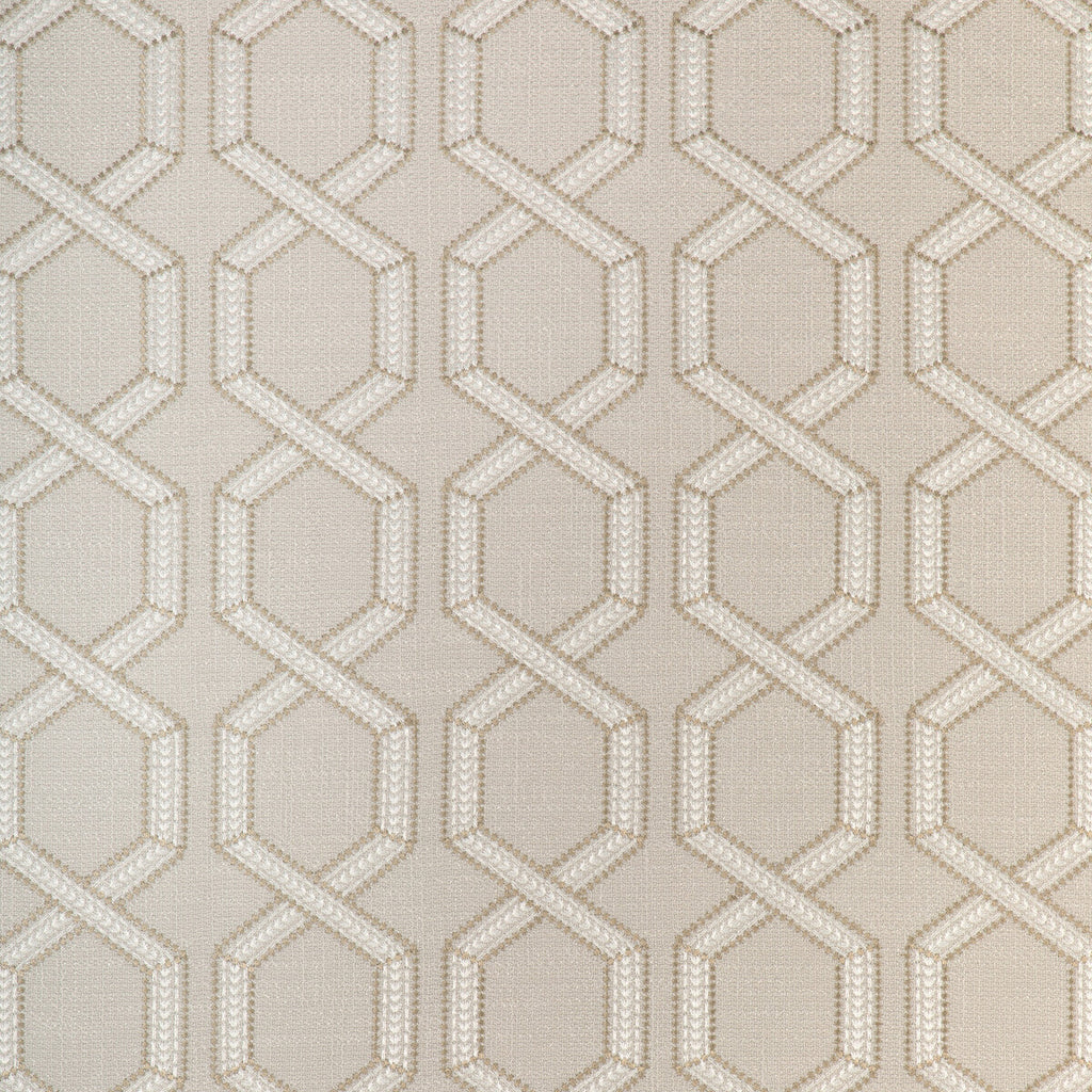 Samples and Purchasing available for Kravet Basics - 37164-416 White By Kravet Basics | Modern Embroideries Iii | Geometric Multipurpose Embroidery at Designer Wallcoverings and Fabrics