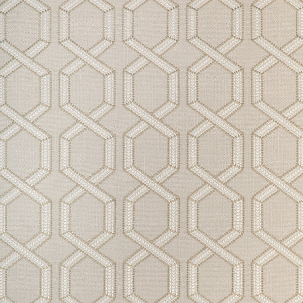 Samples and Purchasing available for Kravet Basics - 37164-416 White By Kravet Basics | Modern Embroideries Iii | Geometric Multipurpose Embroidery at Designer Wallcoverings and Fabrics