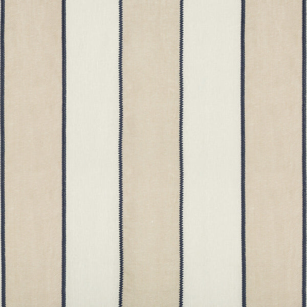 Samples and Purchasing available for Cape Breton - Navy Ivory By Kravet Design | Barclay Butera Sagamore |Stripes  Drapery Sheer at Designer Wallcoverings and Fabrics