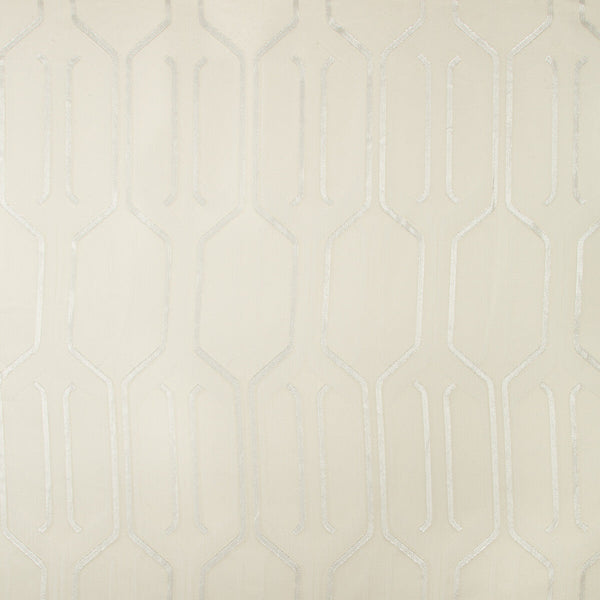 Samples and Purchasing available for Kravet Basics - 1044169 White By Kravet Basics |  |Geometric Metallic Drapery Sheer at Designer Wallcoverings and Fabrics