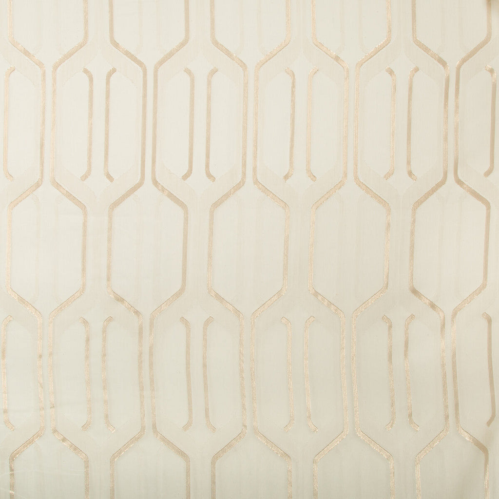 Samples and Purchasing available for Kravet Basics - 4758-14 Ivory By Kravet Basics |  |Geometric Metallic Drapery Sheer at Designer Wallcoverings and Fabrics